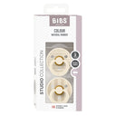 Bibs Dummies Size 2 | Studio Colour - Pin Ivory Vanilla Mix - (2pk)-Baby & Toddler-BIBS- Tiny Trader - Gold Coast Baby Shop