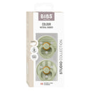 Bibs Dummies Size 2 | Studio Colour - Pin Sage Mix - (2pk)-Baby & Toddler-BIBS- Tiny Trader - Gold Coast Baby Shop