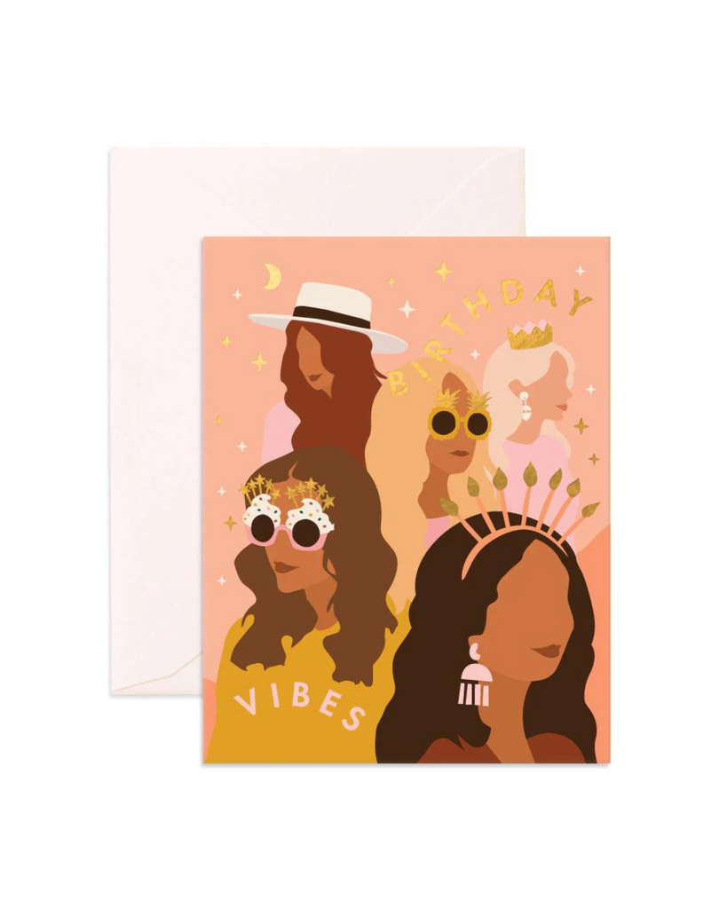 Birthday Vibes Greeting Card-Fox & Fallow-Tiny Trader