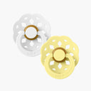 Boheme Bibs Dummies Size 2 | Two Pack-BIBS-White/Sunshine- Tiny Trader - Gold Coast Baby Shop