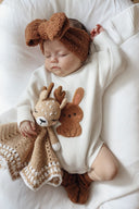 Bouclé Bunny Long Sleeve Knit Romper-Blossom & Pear-NB- Tiny Trader - Gold Coast Baby Shop