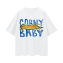 Corny Baby Oversize T-Shirt | Lucent White-MAKU THE LABEL-S- Tiny Trader - Gold Coast Baby Shop