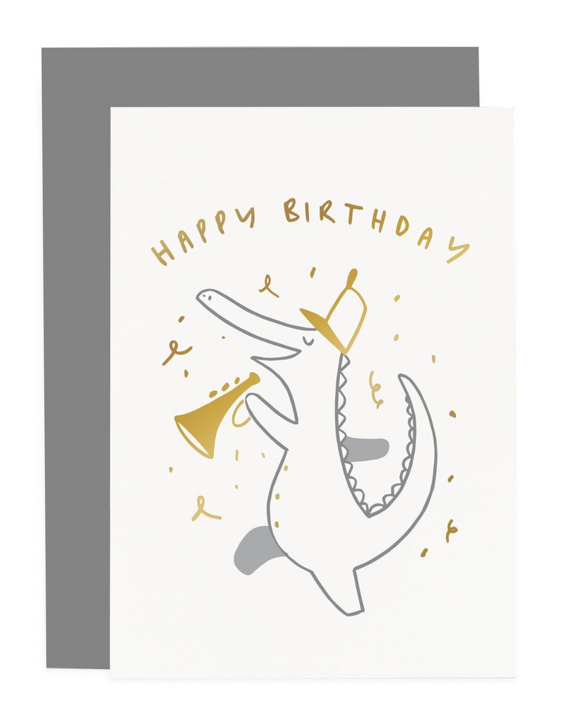 CROCODILE BIRTHDAY CARD | greeting card-Tiny Trader -Tiny Trader