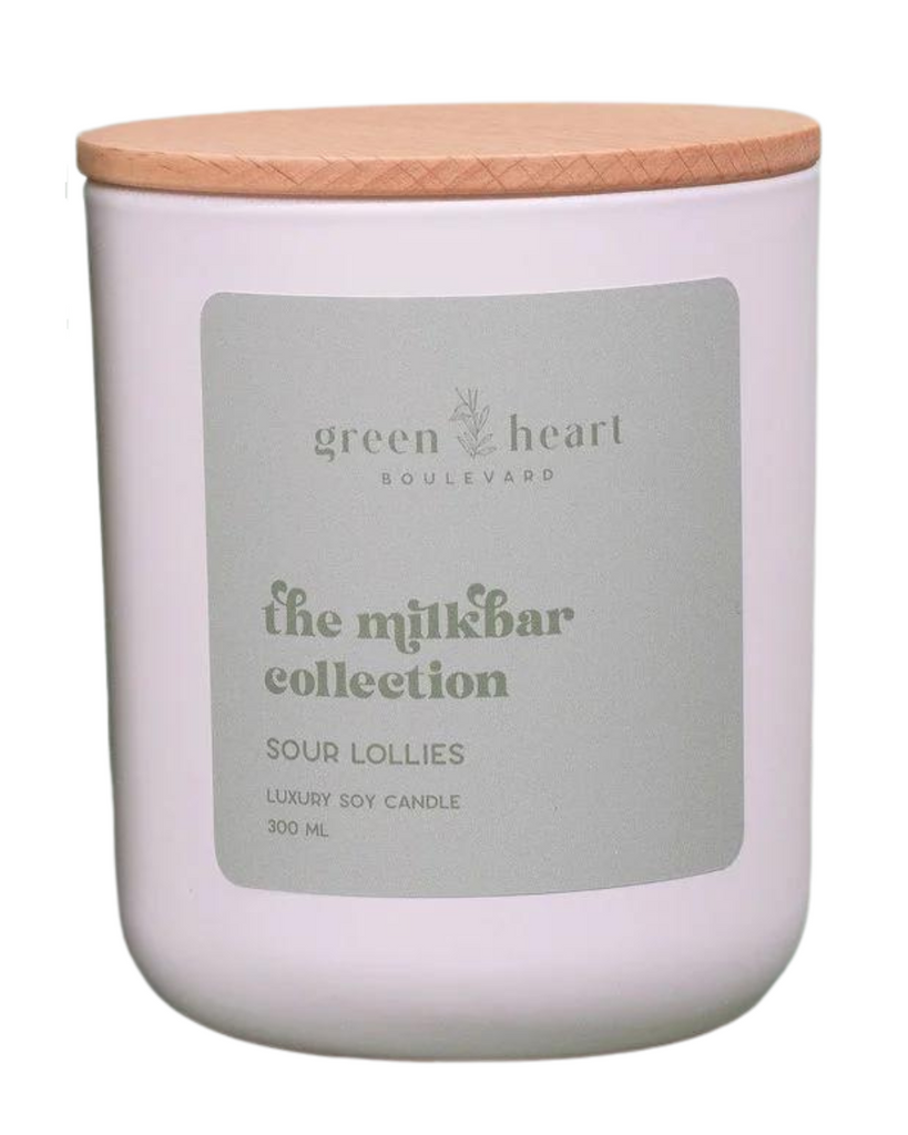 Candle | Sour Lollies-Green Heart Boulevard- Tiny Trader - Gold Coast Kids Shop - Gold Coast Baby Shop -