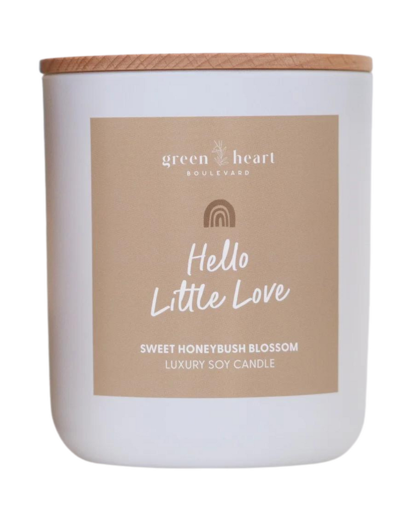Candle | Sweet Honeybush Blosson-Green Heart Boulevard- Tiny Trader - Gold Coast Kids Shop - Gold Coast Baby Shop -