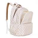 Caramel Check Campus Backpack-Kinnder- Tiny Trader - Gold Coast Baby Shop