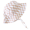Caramel Check Cotton Bucket Hat-Kinnder-48cm (6-12M)- Tiny Trader - Gold Coast Baby Shop