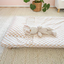 Caramel Check Daycare Sheet & Pillow Set