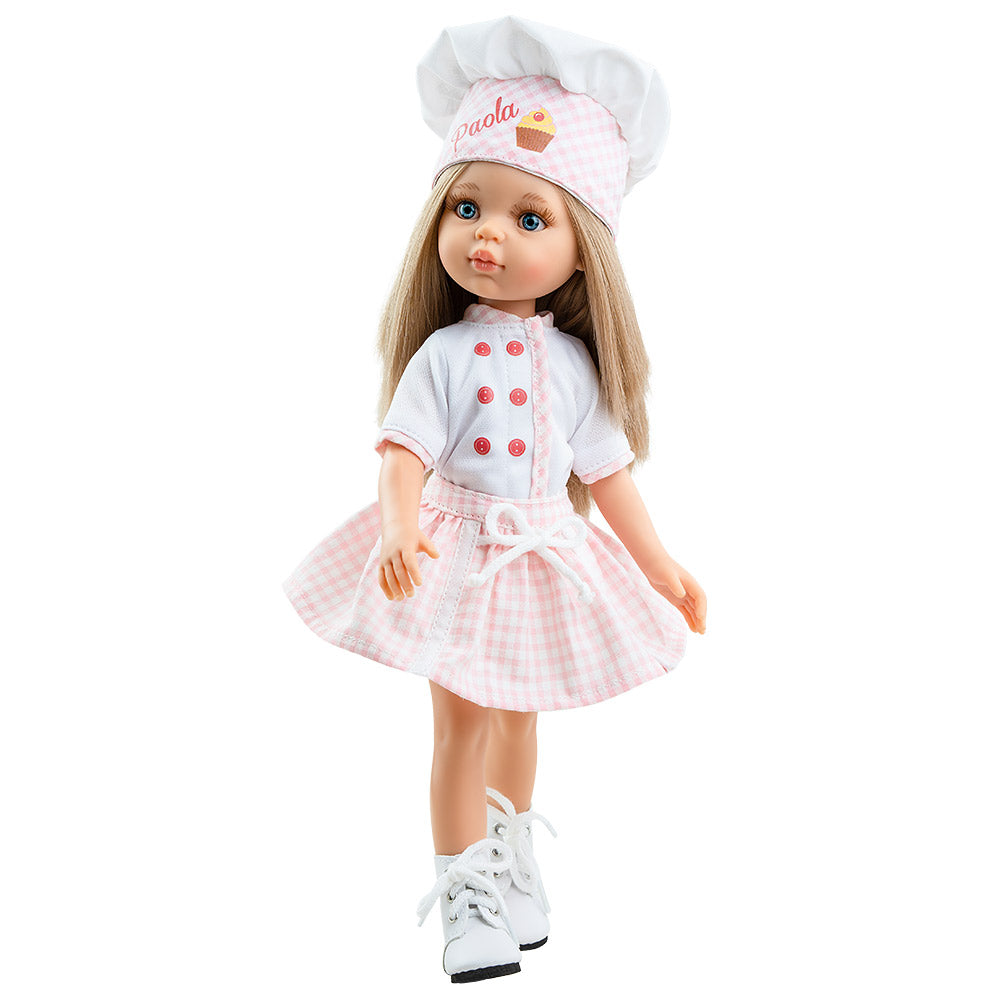 Carla Pastry Chef 32cm Doll Boxed-Paola Reina- Tiny Trader - Gold Coast Kids Shop - Gold Coast Baby Shop -