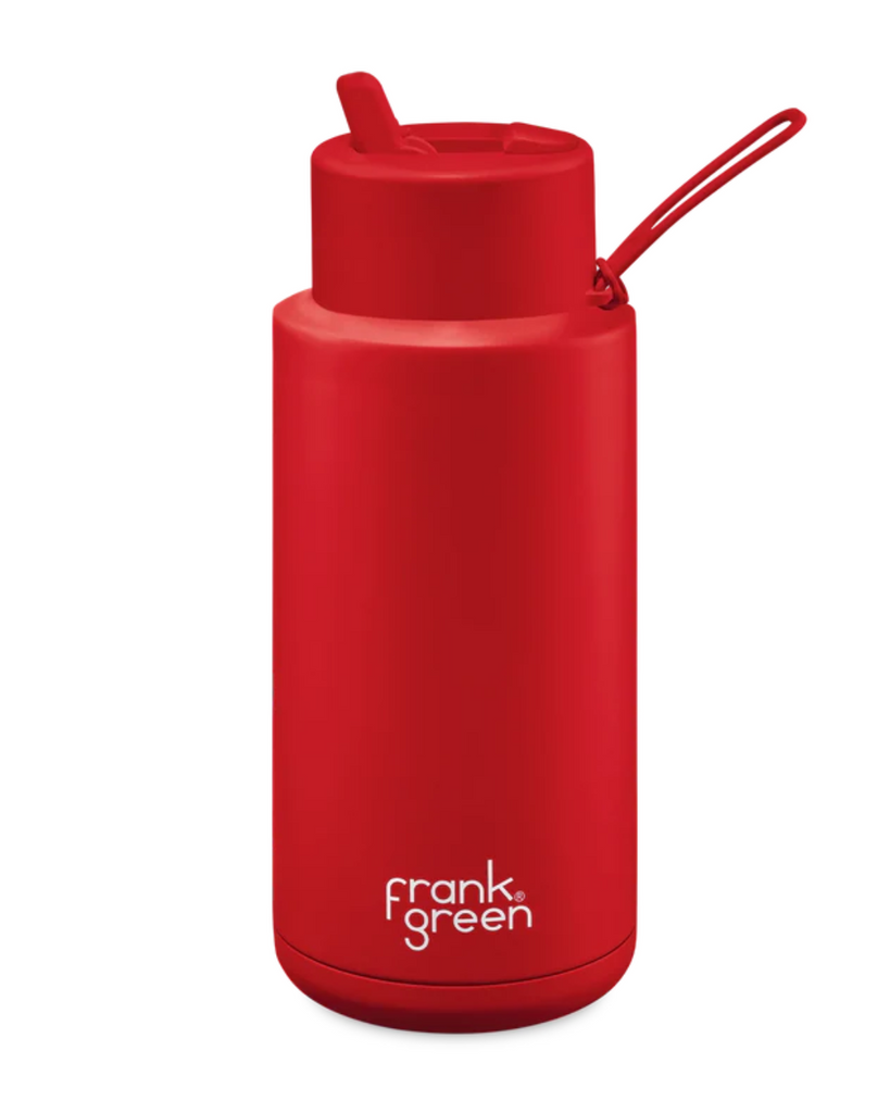 Ceramic Reusable Bottle 34oz | Various-Frank Green-Atomic Red- Tiny Trader - Gold Coast Kids Shop - Gold Coast Baby Shop -