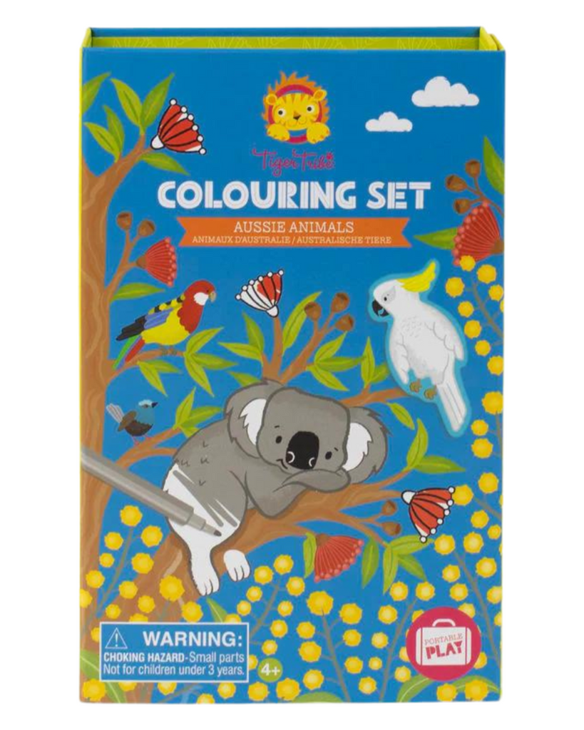 Colouring Set | Aussie Animals-Tiger Tribe- Tiny Trader - Gold Coast Kids Shop - Gold Coast Baby Shop -