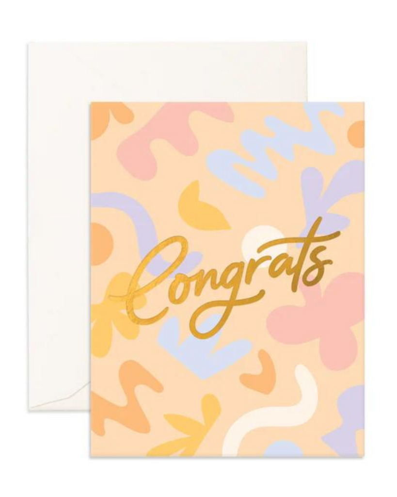 Congrats Fresco Greeting Card-Fox & Fallow- Tiny Trader - Gold Coast Kids Shop - Gold Coast Baby Shop -