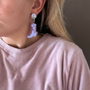 Cowgirl Boot Earrings // Purples-Emeldo- Tiny Trader - Gold Coast Baby Shop
