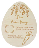 Dear Easter Bunny Oval Tray-Timber Tinkers- Tiny Trader - Gold Coast Baby Shop