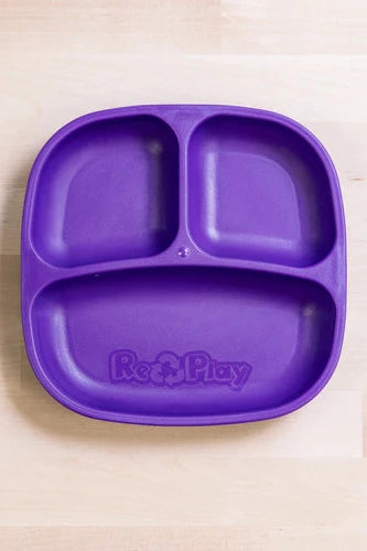Divided Plate | Various Colours-Re-Play-Amethyst- Tiny Trader - Gold Coast Kids Shop - Gold Coast Baby Shop -