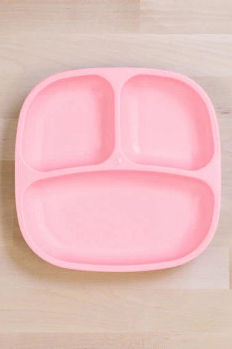 Divided Plate | Various Colours-Re-Play-Ice Pink- Tiny Trader - Gold Coast Kids Shop - Gold Coast Baby Shop -