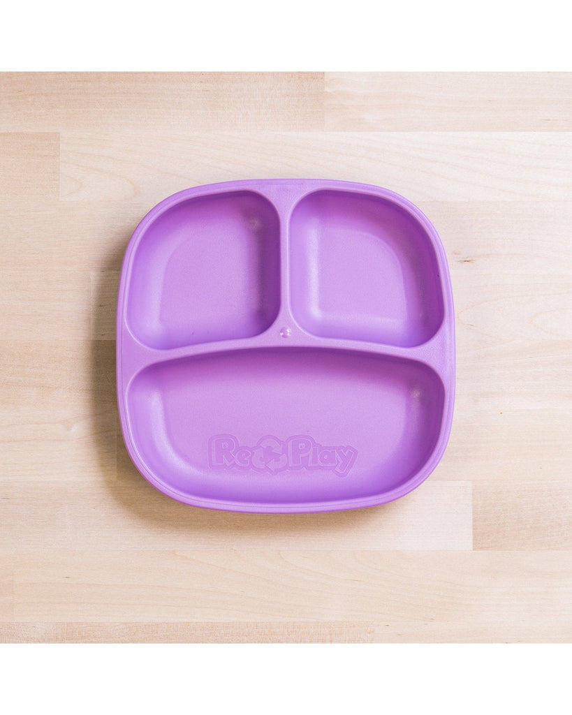 Divided Plate | Various Colours-Re-Play-Purple- Tiny Trader - Gold Coast Kids Shop - Gold Coast Baby Shop -