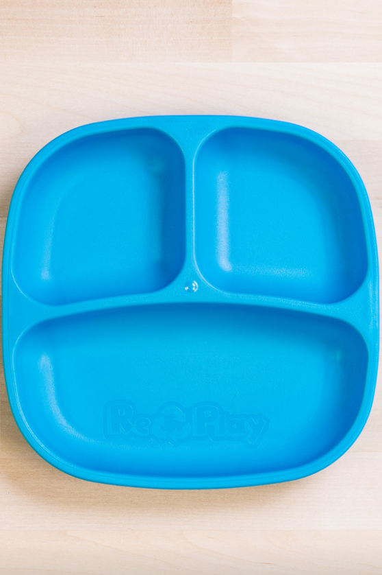 Divided Plate | Various Colours-Re-Play-Sky Blue- Tiny Trader - Gold Coast Kids Shop - Gold Coast Baby Shop -