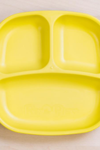 Divided Plate | Various Colours-Re-Play-Yellow- Tiny Trader - Gold Coast Kids Shop - Gold Coast Baby Shop -