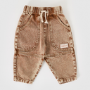 Drew Denim Pocket Pant | Brown-Goldie+Ace-6-12M- Tiny Trader - Gold Coast Baby Shop