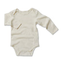 Organic Long Sleeve Baby Bodysuit — All‑Season Comfort, Chemical‑Free - White