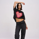 Fiery Oversize Snow Wash Tee | Black-MAKU THE LABEL-S- Tiny Trader - Gold Coast Baby Shop