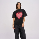 Fiery Oversize Snow Wash Tee | Black-MAKU THE LABEL-S- Tiny Trader - Gold Coast Baby Shop