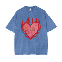 Fiery Oversize Snow Wash Tee | Light Blue-MAKU THE LABEL-S- Tiny Trader - Gold Coast Baby Shop