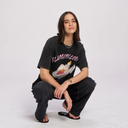 Flaming Love Snow Wash Oversize | Black-MAKU THE LABEL-S- Tiny Trader - Gold Coast Baby Shop
