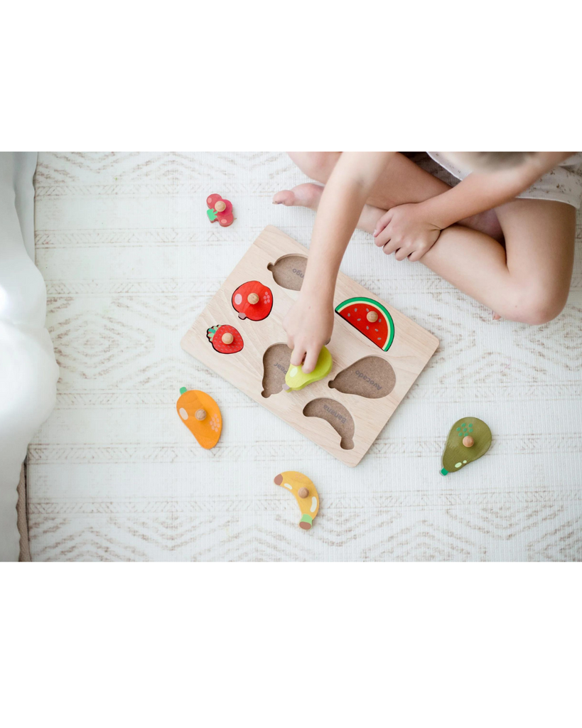 Fruit Knob Puzzle-q toys- Tiny Trader - Gold Coast Kids Shop - Gold Coast Baby Shop -