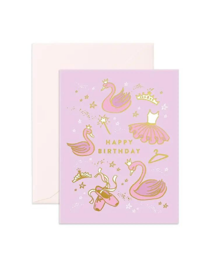 Happy Birthday Ballet Greeting Card-Fox & Fallow- Tiny Trader - Gold Coast Kids Shop - Gold Coast Baby Shop -