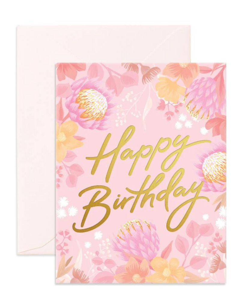 Happy Birthday Floribunda Greeting Card-Fox & Fallow- Tiny Trader - Gold Coast Kids Shop - Gold Coast Baby Shop -