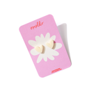 Heart Studs-Emeldo-Cream- Tiny Trader - Gold Coast Baby Shop