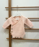 Scallop Cotton Romper - Pink