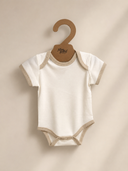 Organic Cotton Baby Bodysuit (Short Sleeve) - Natural