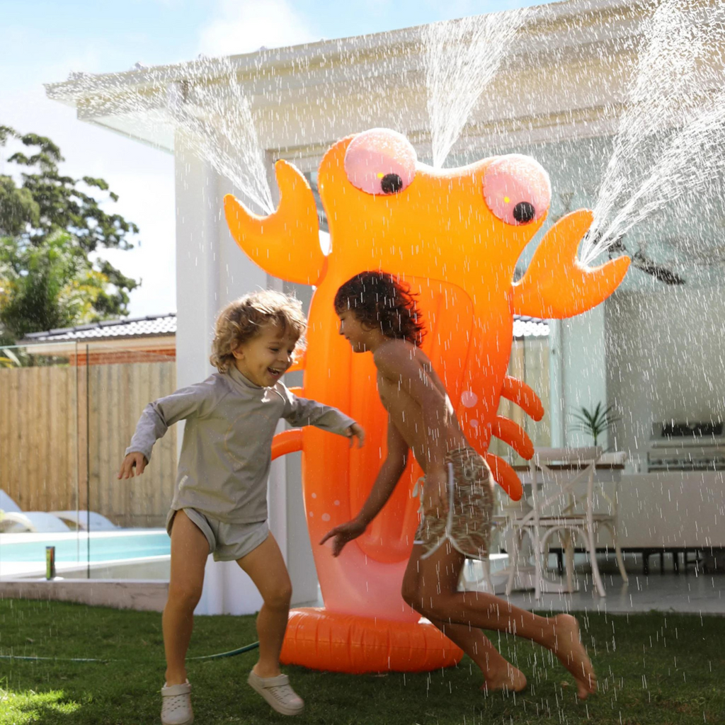 Inflatable Giant Sprinkler | Sonny the Sea Creature Neon Orange-sunnylife- Tiny Trader - Gold Coast Kids Shop - Gold Coast Baby Shop -
