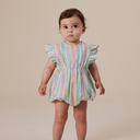 Lani Resort Stripe Linen Romper-Goldie+Ace-0-3M- Tiny Trader - Gold Coast Baby Shop