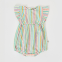 Lani Resort Stripe Linen Romper-Goldie+Ace-0-3M- Tiny Trader - Gold Coast Baby Shop