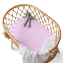 Lilac Organic Bassinet Sheet / Change Pad Cover-Snuggle Hunny- Tiny Trader - Gold Coast Baby Shop