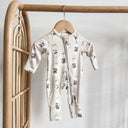Long Sleeve Bamboo Growsuit | Milk Bottle-Blossom & Pear-NB- Tiny Trader - Gold Coast Baby Shop