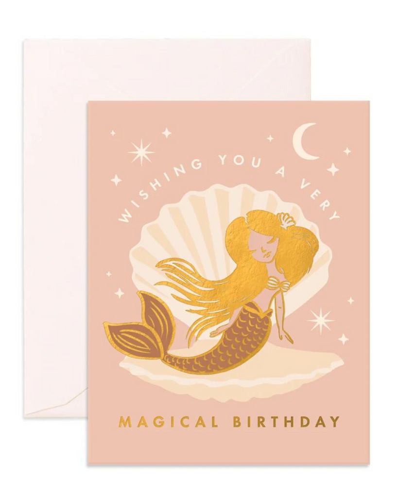Magical Mermaid Greeting Card-Fox & Fallow- Tiny Trader - Gold Coast Kids Shop - Gold Coast Baby Shop -