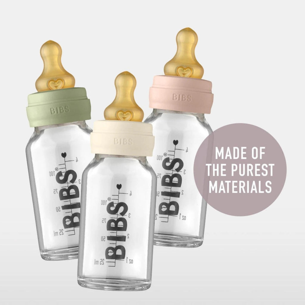 Medium Flow Bottle Nipple | 2 pack | Latex-BIBS-Tiny Trader