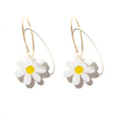 Mini Daisies-Emeldo-pink with red-Gold Hoop- Tiny Trader - Gold Coast Baby Shop