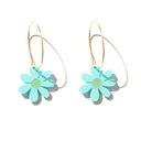 Mini Daisies-Emeldo-pink with red-Gold Hoop- Tiny Trader - Gold Coast Baby Shop
