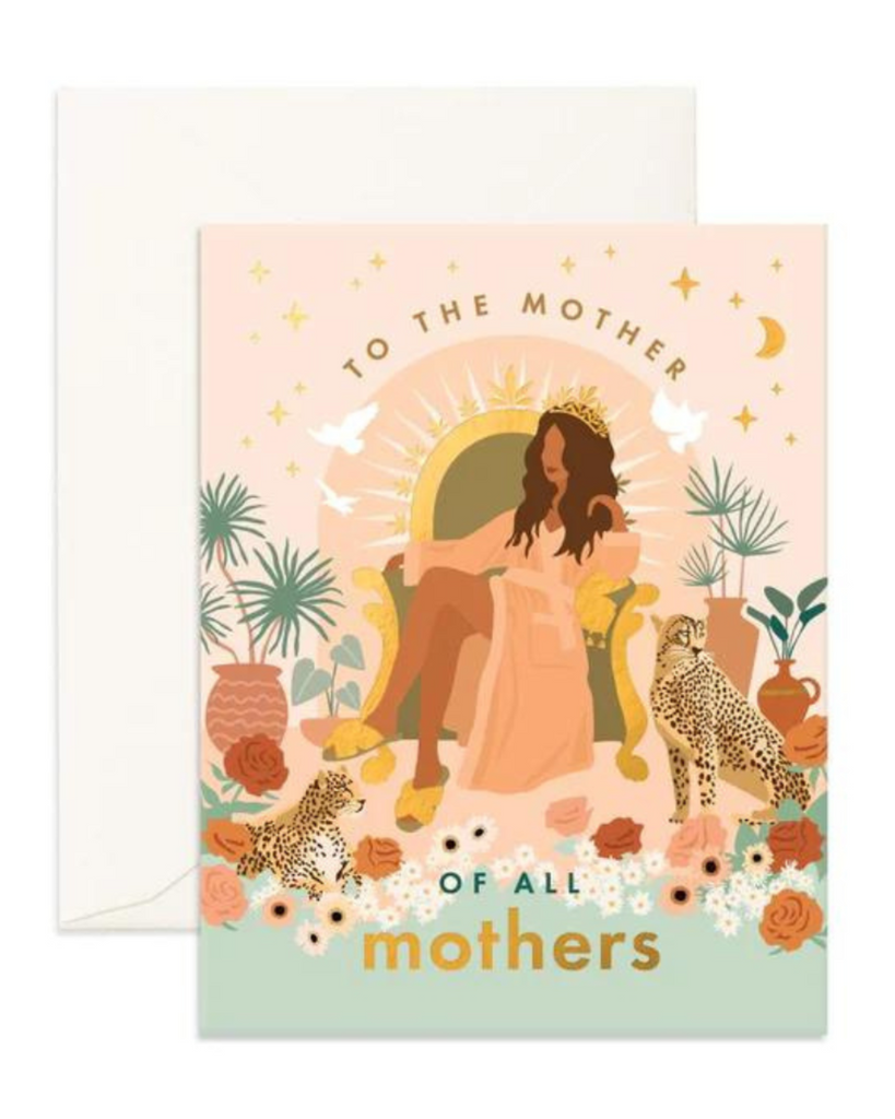 Mother of all Mothers Greeting Card-Fox & Fallow-Tiny Trader