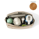 Multitasker Pram Caddy - Chestnut Brown Vegan Leather-OiOi- Tiny Trader - Gold Coast Baby Shop