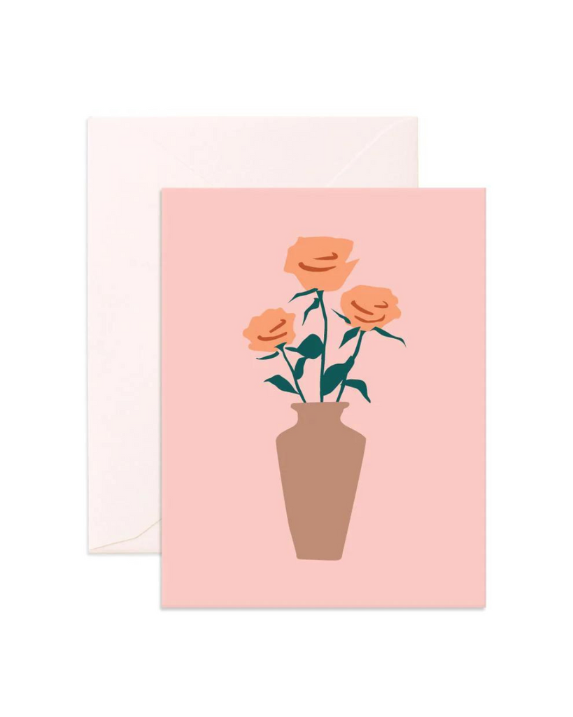 Muse Roses Greeting Card-Fox & Fallow-Tiny Trader