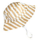 Mustard Stripe Cotton Bucket Hat-Kinnder-48cm (6-12M)- Tiny Trader - Gold Coast Baby Shop