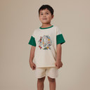 Noah Denim Shorts Oat-Goldie+Ace-6-12M- Tiny Trader - Gold Coast Baby Shop