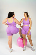 V-Bum Shorts - Lilac